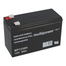 2x Multipower MP1236H AGM Hochstromakku 12V 9Ah – Faston 6,3 mm