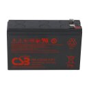 CSB HR1224W High-Rate AGM Bleiakku 12V 6Ah 24 W/Zelle bei 15 Min. Faston F2/F1 gemäß Ausführung