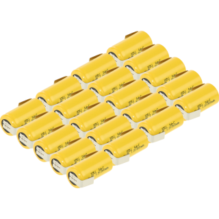 20x XCell Akku Sub-C 1,2V 2000mAh X2000SCR Hochstrom Z Lötfahne