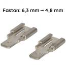 Faston Adapter von 6,3mm auf 4,8mm