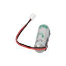 Ersatz Backup Batterie für Mitsubishi FX2N ER6C/F2-40BL mit Kabel und Stecker FX1 FX2 FX FX2C F1 F1J F2 F-60M 3,6 Volt 2600 mAh