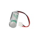 Ersatz Backup Batterie für Mitsubishi FX2N ER6C/F2-40BL mit Kabel und Stecker FX1 FX2 FX FX2C F1 F1J F2 F-60M 3,6 Volt 2600 mAh