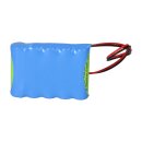 Notleuchtenakku 6V 1800mAh NiMH AA F1x5 | 20cm Kabel