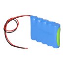 Notleuchtenakku 6V 1800mAh NiMH AA F1x5 | 20cm Kabel