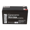 Q-Batteries 12LH-36W 12 V 9 Ah / 36 W AGM Hochstrom-USV-Akku