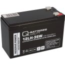 Q-Batteries 12LH-36W 12V 9Ah Blei-Vlies-Akku AGM VRLA...