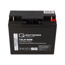 Q-Batteries 12LH-80W 12 V 20 Ah / 80 W AGM Hochstrom-USV-Akku