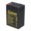 Kung Long battery wp4.5-6 agm lead fleece 6 volt 4.5Ah with faston 4.8mm