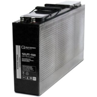 Q-Batteries 12LFT-150 12V 150Ah AGM Frontterminal Blei Akku 10-Jahrestyp VRLA