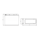 Q-Batteries 12LFT-55 12 V 57 Ah AGM Frontterminal-Akku...