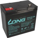 Kung Long Akku 12V 55Ah Pb Batterie Bleigel WPL55-12N...