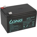 Kung Long Akku 12V 12Ah Pb Batterie Bleigel WPL12-12...