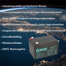 Kung Long WPL12-12 12V 12Ah AGM Bleiakku F2 6,3mm Longlife