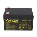 Kung Long WP12-12E 12V 12Ah AGM Bleiakku F2 6,3mm zyklenfest
