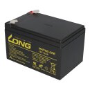Kung Long WP12-12E 12V 12Ah AGM Bleiakku F2 6,3mm zyklenfest