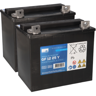 Battery pack for scrubber dryer Gansow ct15 2x 12v 28Ah lead gel cycle resistant