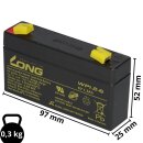 agm lead battery 6v 1,2Ah compatible for usv lead gel +...