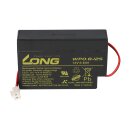 Kung Long WP0.8-12S 12V 0,8Ah AGM Bleiakku mit Stecker