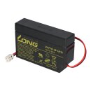 Kung Long WP0.8-12S 12V 0,8Ah AGM Bleiakku mit Stecker