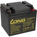 Kung Long Akku 12V 40Ah Batterie Bleigel WPS40-12 mit VDS