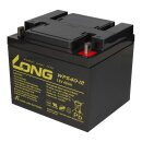 Kung long wps40-12 battery 12v 40Ah pb battery lead gel with vds