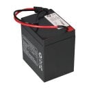 Multipower Lead battery gel agm technology 12v 5,4Ah with plug for lawn mower e.g. Sabo 43-Vario e Toro Briggs Stratton