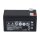 FIAMM FG20121 Standard AGM Bleiakku 12V 1,2Ah T1 / Faston 4,8 mm