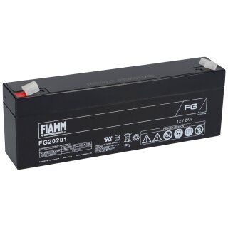 Fiamm Blei-Akku FG20201 Pb 12V / 2Ah Faston 4,8