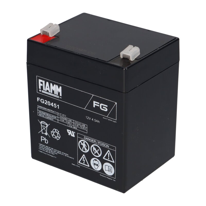 thumbnail image 2 of Fiamm FG20451 12V 4,5Ah Blei-Akku / AGM Batterie 2 of 12