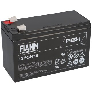 Fiamm Blei-Akku 12FGH36 Pb 12V / 9Ah Faston 6,3