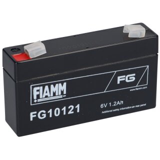 Fiamm Blei-Akku FG10121 Pb 6V / 1,2Ah Faston 4,8