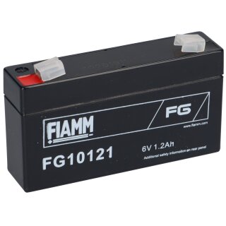 Fiamm Blei-Akku FG10121 Pb 6V / 1,2Ah Faston 4,8