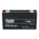 FIAMM FG10121 Standard AGM Bleiakku 6V 1,2Ah T1 / Faston 4,8 mm