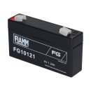 FIAMM FG10121 Standard AGM Bleiakku 6V 1,2Ah T1 / Faston 4,8 mm