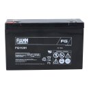 FIAMM FG11201 Standard AGM Bleiakku 6V 12Ah T1 / Faston 4,8 mm