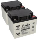 2x Yuasa REC50-12I zyklenfester AGM-Bleiakku je 12V 50Ah...