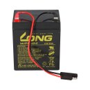 Kung Long lead battery agm 12v 5 Ah wp5-12 with plug for lawn mowers e.g. Sabo 43-Vario e Toro Briggs Stratton