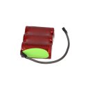 Akku 3,6V 2500mAh Sub C NiMH F1x3 Notlicht Faston + Kabel 2,8mm -