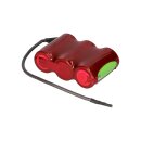 Akku 3,6V 2500mAh Sub C NiMH F1x3 Notlicht Faston + Kabel 2,8mm -