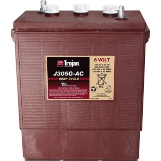 Traktionsbatterie Trojan J305G-AC 6V 315Ah Deep Cycle EUTR-Anschluss