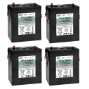 Replacement battery set 4x 6v (24v) 240Ah for els Makine...