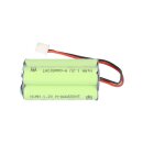 Notleuchten-Akku 4,8V 600mAh NiMH AAA / Micro Kabel + Stecker