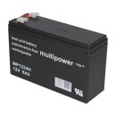 Multipower Lead acid battery mp1224h 12v 6Ah high current faston 6.3mm