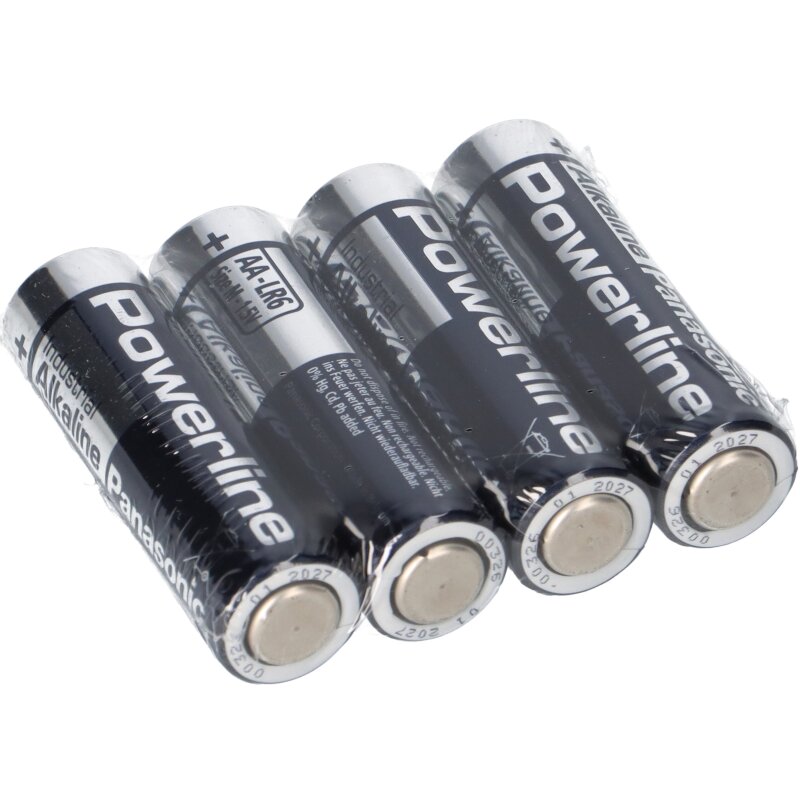 1,5V Panasonic AA Powerline Mignon Batterie LR6 4er Folie