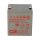 CSB HRL1225W High-Rate Long-Life AGM Bleiakku 12V 5,8Ah 25 W/Zelle bei 15 Min. T2 / Faston 6,3 mm
