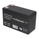 Multipower Blei-Akku MP7-12B Pb 12V 7Ah VdS Faston 6,3 mm