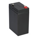 Kung Long wp4.5-6 lead battery 6 Volt 4,5Ah with Faston 4,8mm suitable for hand lamps