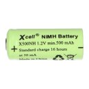 10x Akku Lady N X500NH ersetzt LR1, LR01, 4901, 4001, MX9100, 910A, E90 1,2V NI-MH 500mAh