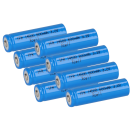 8x XCell ifr 14500 aa solar battery LiFePO4 3.2v 600mAh