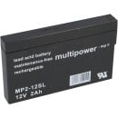 Multipower Blei Akku MP2 12SL Pb 12V 2,0Ah AGM
